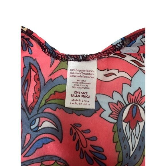 Women's Pink Floral Shear Cardigan - Picture 3 of 4